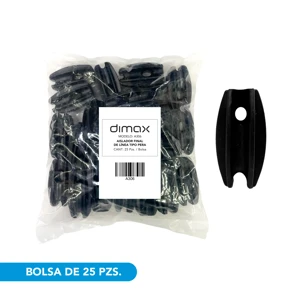 AISLADOR FINAL DE LÍNEA TIPO PERA*COLOR NEGRO* AISLADOR DE PLÁSTICO*ALTA DENSIDAD*AISLACIÓN MAYOR A 12.000 VOLTIOS*PAQUETE DE 25 UNIDADES