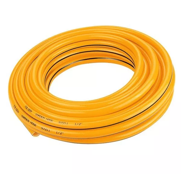 MANGUERA  PARA AGUA  1/2“x15M - MATERIAL DE PVC CON REFUERZO DE HILO DE POLIESTER