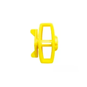 TESADOR PARA CABLE DE CERCA ELÉCTRICA*ALTA DENSIDAD*AISLACIÓN DE 12.000 VOLTIOS*COLOR AMARILLO (PAQ. 25 UNIDADES).