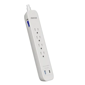 PROTECTOR DE SOBRETENSION USB Y TIPO C • CAPACIDAD: 1625W • TIPO DE ENTRADA: NEMA 5-15P • TIPO DE SALIDA: 4 X NEMA 5-15R